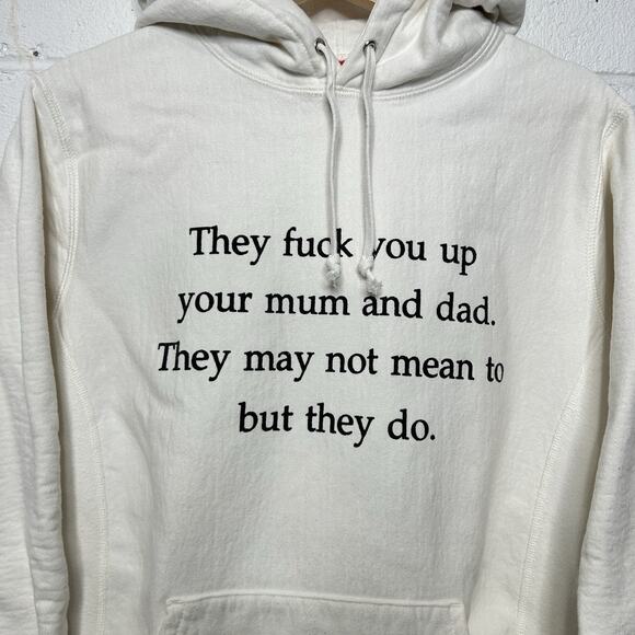 Supreme “They F*ck You Up” Poem Hooded Sweatshirt FW16 - Picture 3 of 14